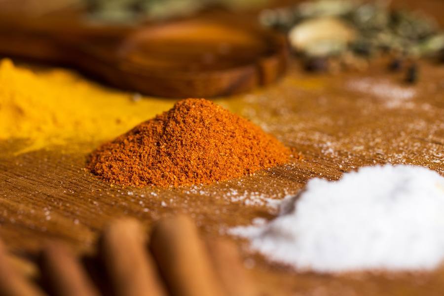 Colorful spices including turmeric and cinnamon — potent natural blood sugar support