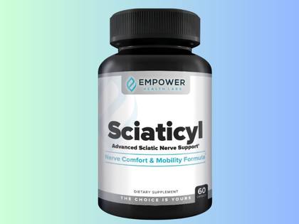 Sciaticyl nerve support supplement bottle — #1 ranked