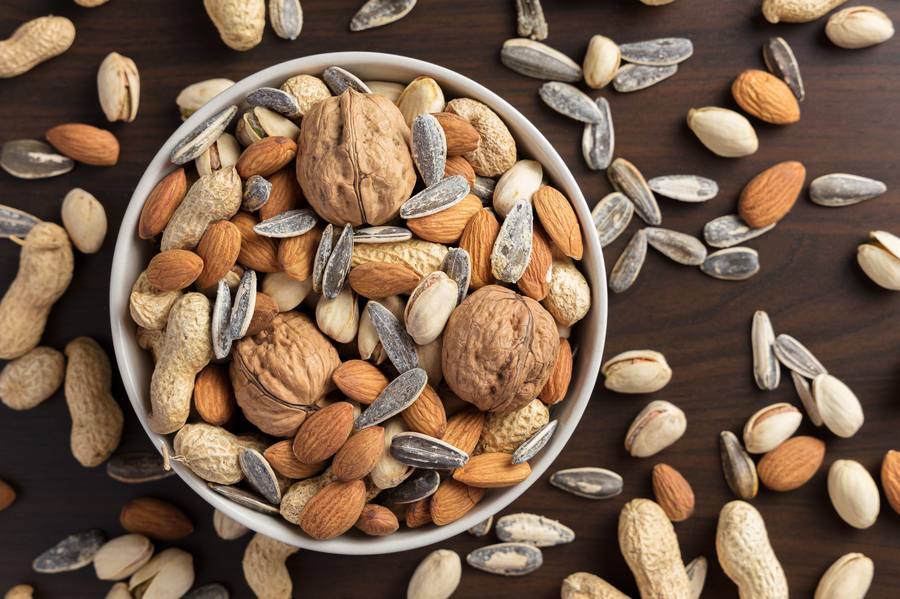 Mixed nuts and seeds — daily snacking on zinc-rich nuts supports hearing health after 40