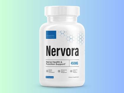 Nervora nerve health supplement bottle — #2 ranked